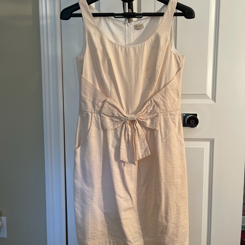 Dillard’s Orange seersucker knee length dress